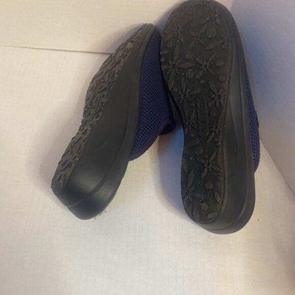 Fly Flot Women's Shoes Slides Mules Sandals Navy Blue Mesh Slip On Casual 8 - Picture 6 of 6